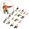 50 Pieces Sitting Figures Scale 1:32 Figure Model Peoplee Track