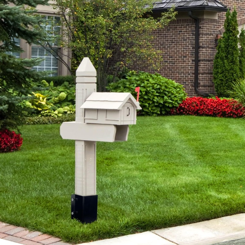 XYADX Fence Post Anchor Ground Spike Heavy Duty Black Powder