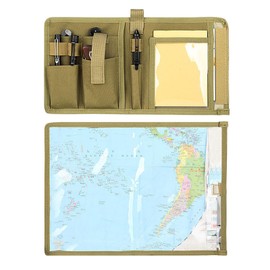 Map Case,Tactical Notebook,Waterproof map case for Hiking, Tactical, Outdoor Activities, CP, Tactical Outdoor Activities (Map Case)