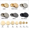 Sewing Flat Metal Button Shirt Coat Suit Buckle Buttons Gold