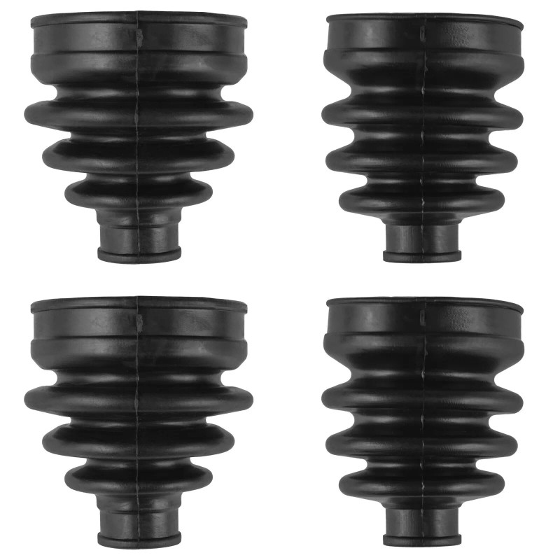 Caltric 2 Front Axle Inner Outer CV Boot Kit for