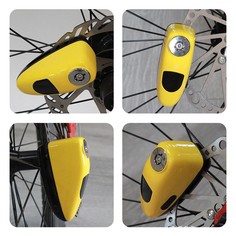 Bicycle Disc Brake Alarm Lock Waterproof Anti-theft Security Wheel Disc