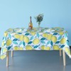 Trimming Shop Polyester Printed Tablecloth 60" x 84" Rectangular Lemon