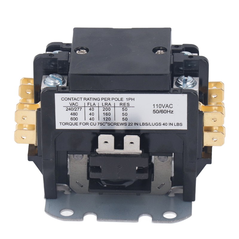Air Conditioner Contactor 40 Amp 2 Pole Silver Alloy Contact