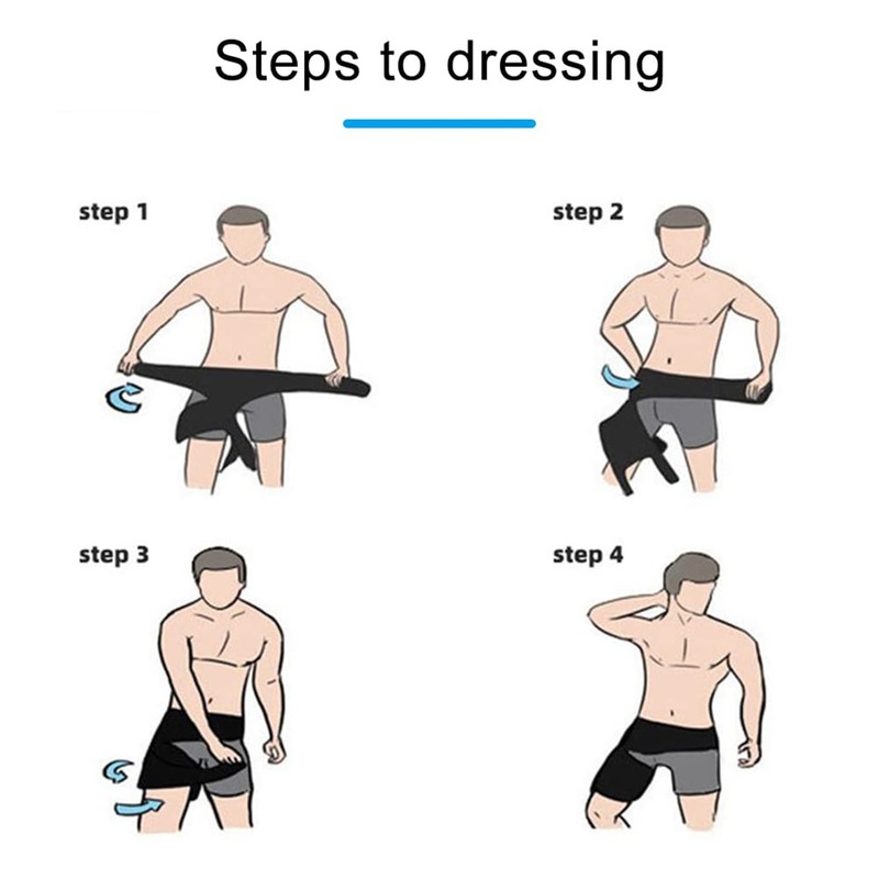 BYVCUI Hip Brace Thigh Hamstring Compression Support Wrap Reusable Portable