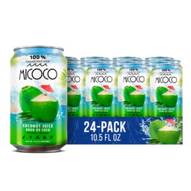 MICOCO Coconut Juice, 60% Juice, With Pulp, 10.5 Fl Oz (Pack of 24)