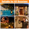(New) 2 Pack Solar Lanterns Lights, Solar Lights Outdoor with