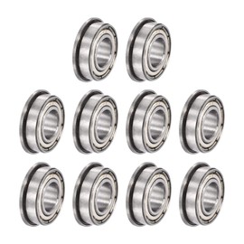 sourcing map F688Z Flanged Ball Bearing 8mmx16mmx5mm Double Metal Shielded (GCr15) Chrome Steel Bearings 10pcs