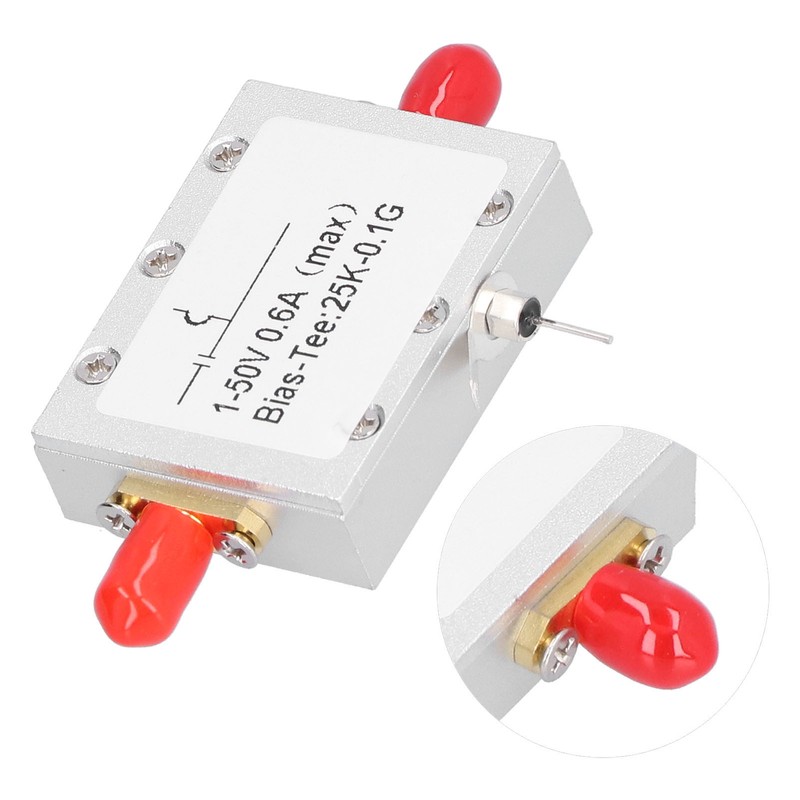 RF Isolated Capacitor Bias Tee Blocker Electronic Components 25K‑100MHz DC