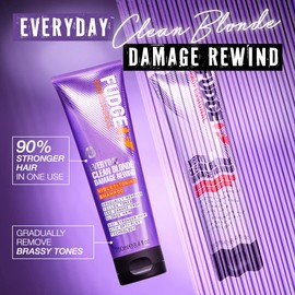 Fudge Professional Purple Conditioner, Everyday Clean Blonde Damage Rewind Gradual Toning for Blonde Hair, 250 ml