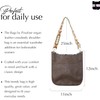 Vegan Leather Crossbody Fashion Shoulder Bag with Adjustable Strap