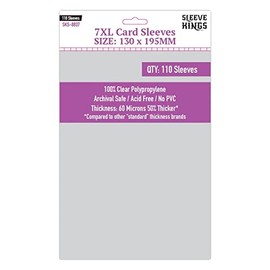 Premium Card Sleeves - 7XL (130mm x 195mm) - 110 Sleeves per Pack