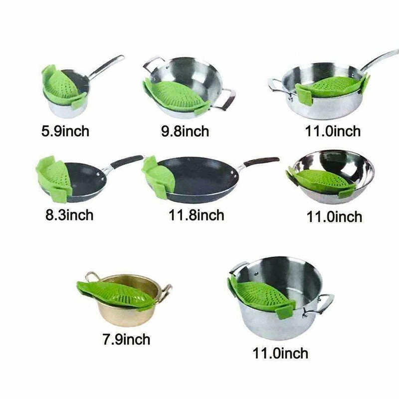 2 Pcs Clip on Strainer, Pot Strainer for Pasta Meat