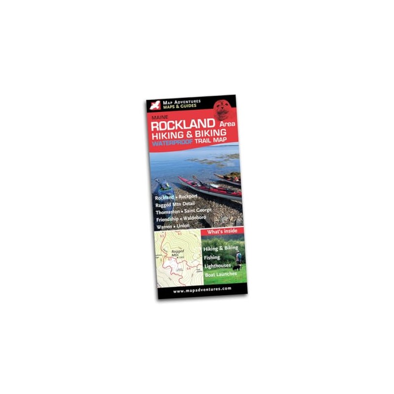 Rockland Area Hiking & Biking Waterproof Trail Map