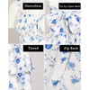 Floral Boho Dress Women Square Neck Strapped Swing A Line