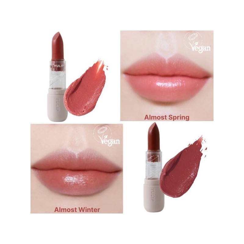 YULIP Vegan Tinted Lip Balm 3.5g, Color:KORAL