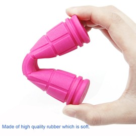 Coolrunner Bike Handlebar Grips, Bicycle Grips for Kids Girls Boys, Non-Slip Rubber Mushroom Grips for Scooter Cruiser Seadoo Tricycle Wheel Chair Mountain Road Urban Foldable Bike MTB BMX