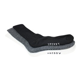 Sperry Men’s 8-Pack Cushion Comfort Crew Socks, Grey Multi, 6-12