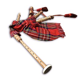 McWilliams Mini Miniature Bagpipe, Bagpipe for Beginners Playable Toy Gift (ROYAL STEWART)