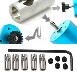 Entatial 3.17mm to 5mm RC Shaft Adapter Efficient Replacement Crankshaft Sleeve for RC Models