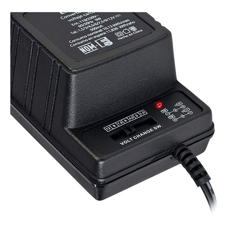 STEREN Eliminador de 1,5 a 12 Vcc, 500 mA con