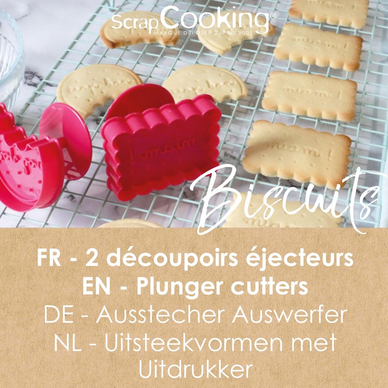 ScrapCooking - 2 Taglierina per biscotti "Classici" - Piccolascarpe e