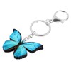 DUOWEI Llavero de mariposa con diseño de insectos de acrílico