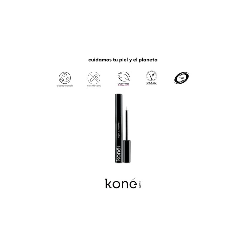 koné care serum de pestañas y cejas, con péptidos y