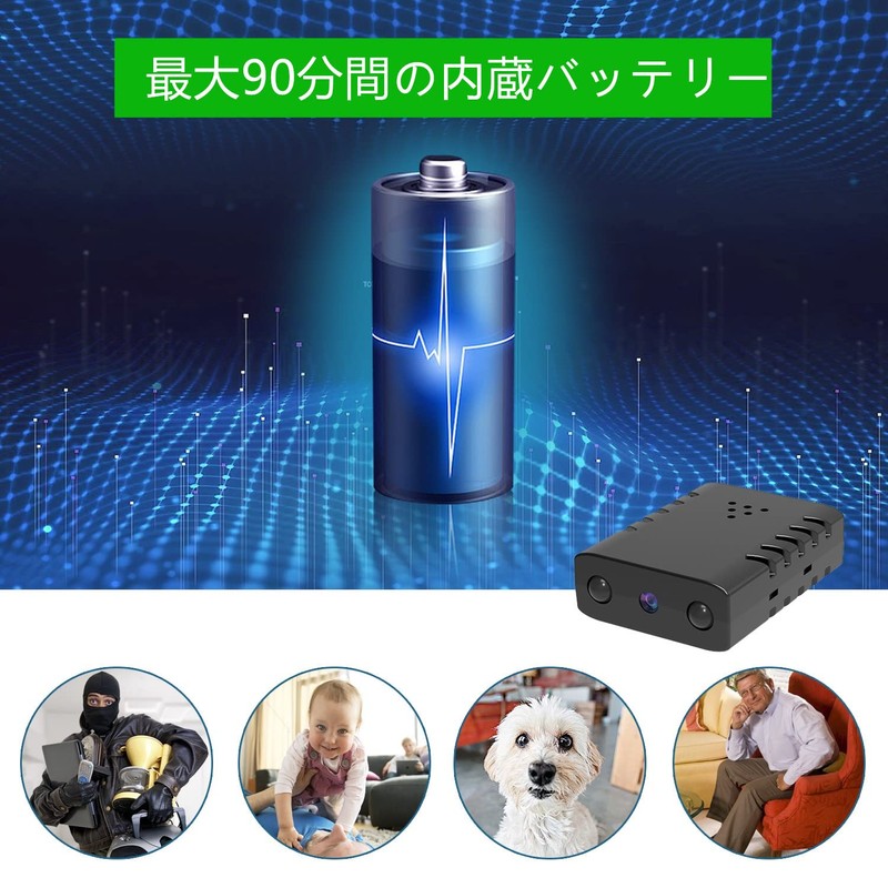 WCFHS Night Vision Surveillance Camera, 1080p Wireless WIFI Camera, Smart