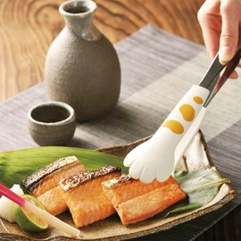 Tanabe Hardware Tongs, Cat Tongs, Set of 3 Sizes, White, Dishwasher Safe, Tsubame Sanjo, Made in Japan
