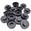 50 x Black HEX TEK 16mm 5/16" Push ON Corrugated