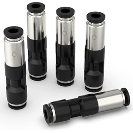 TAILONZ PNEUMATIC 8mm Black Quick-Plug Type one-Way Check Valve Gas Pipe Coupling SPU Check Valve 5PCS