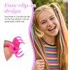 24 PCS Kids Hair Extensions for Girls, Clip in Rainbow
