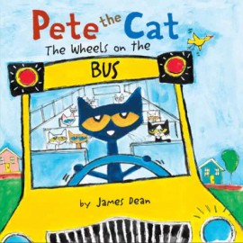 Pete the Cat: The Wheels on the Bus Board Book - Board book - VERY GOOD