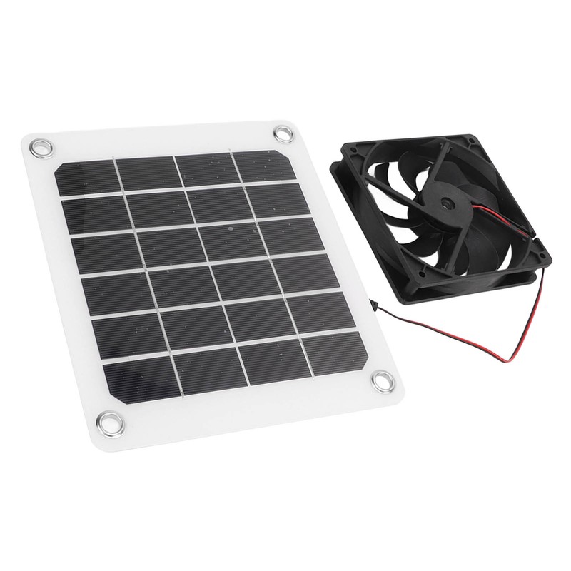 10W Solar Powered Exhaust Fan 5V Waterproof Portable Monocrystalline Silicon