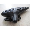 Utopia Glossy Black Ocarina Ceramic Soprano G - Easy to
