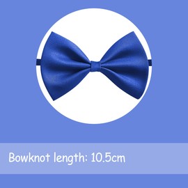 Jagowa 1PCS Kids Classic Pre-Tied Bow Adjustable Bowties Bowties Necktie for Wedding School Uniforms(Black, Blue, Brown)