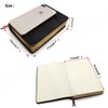 Thick Leather Journal for Men Women, Black Notebook Leather Notebooks