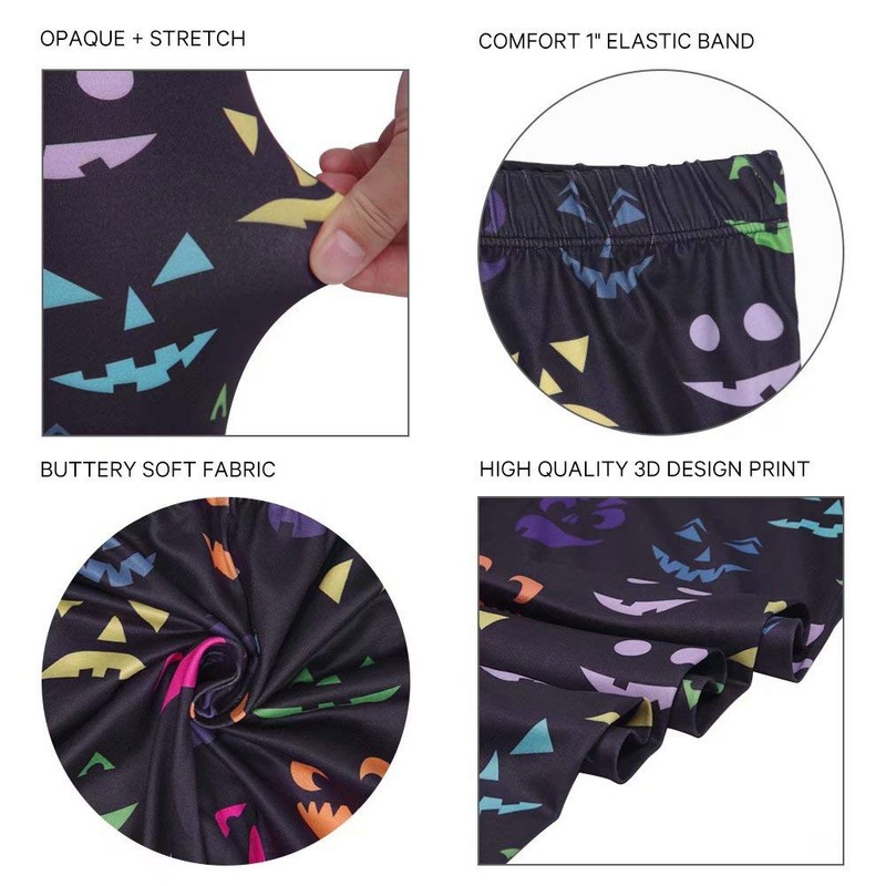 sissycos Women's 80s Leggings Artistic Splash Printed Buttery Soft Stretchy