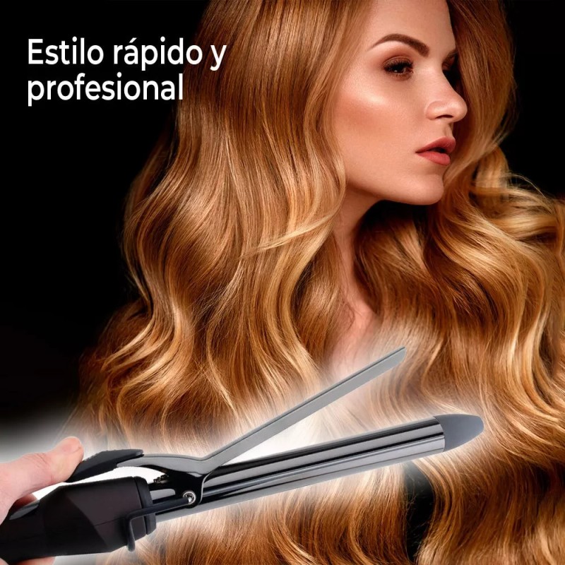 EGTMA Rizador De Cabello De Titanio Para Rizos Duraderos Brillante