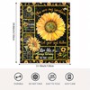 LuxeCove Sunflower Flannel Blanket 50"x60" – Inspirational “You are My