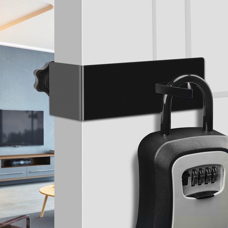 TUPSKY Lock Box Door Mount Bracket, Adjustable Door Hooks for