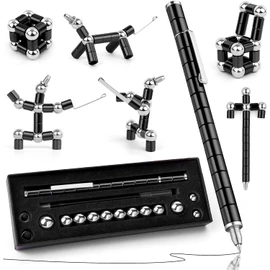 Cool 0.5mm Ballpoint Pen,Fun Stress-Relieving Multifunction Writing Pen Creative Gift for Adult or Friends (Black)