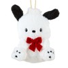 Sanrio Pochacco Mascot Holder 35th Anniversary Red Ribbon Mascot Holder