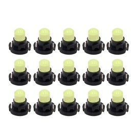 sourcing map 15pcs 12V Ice Blue T4.2 Car Wedge LED Dash Gauge Instrument Panel Light Interior