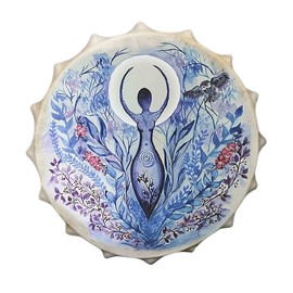 Shaman Drum Siberian Drum Spirit Music Handmade Shamanic Drum with Drum Stick Home Decor