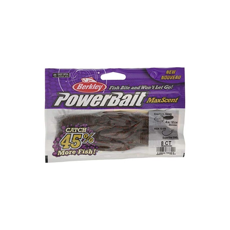 Berkley Max St Creature Hog 4" Shrimp Miso PBMSCH4-EBI Black