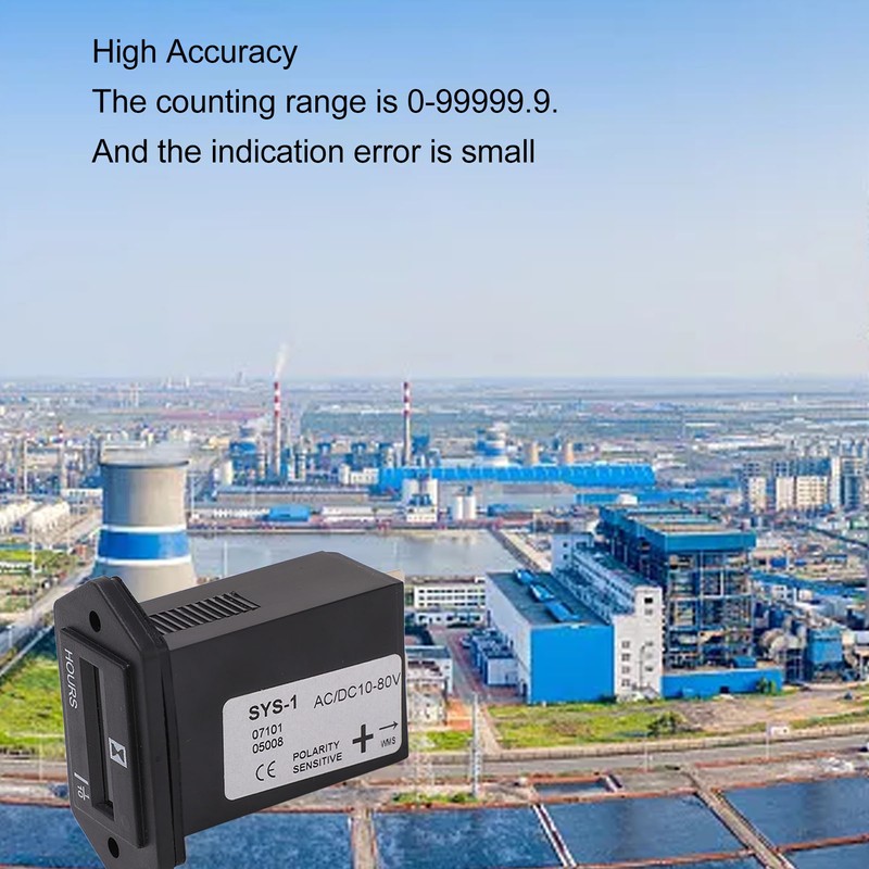 Electromagnetic Counter 0‑99999.9 6 Digit Industrial Pulse Totalizer for Machine