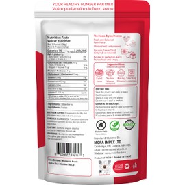 Mora Premium Freeze Dried Strawberry SuperFruit Crackers, All Natural Real Fruit High Fiber & Vitamin C Healthy Snacks for Kids & Adults, No Additives/Flavor/Color/Preservatives/Sugar, Non-GMO, Vegan, Gluten Free, Emergency Food Supply for Hiking, Advent