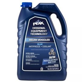 PEAK 1 Gallon Engine Antifreeze Coolant for Asian Vehicles PEAK Long Life Formula